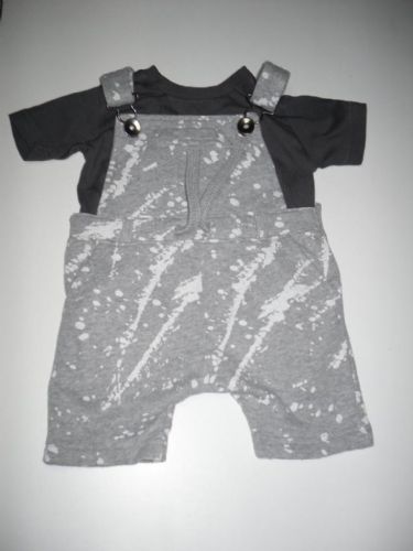 Paint Splash Baby Dungarees Set